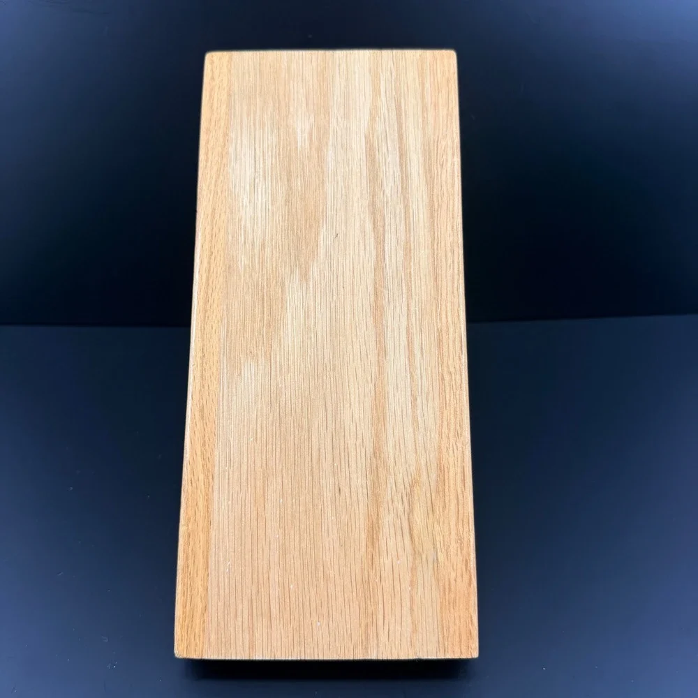 Cutco 7-Slot Honey Oak Wood Knife Block Holder‎ Storage Made in USA